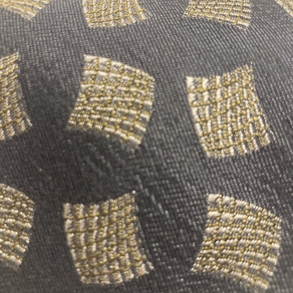 GIORGIO ARMANI Cravatte Mens Silk Necktie ITALY Luxury Geometric Design Grey - Picture 2 of 5